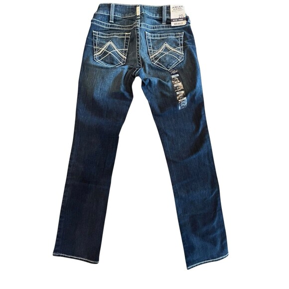 Ariat Jeans REAL Mid Rise Womens Sz 27R Stretch Icon Straight Leg 10017216 - Picture 6 of 8